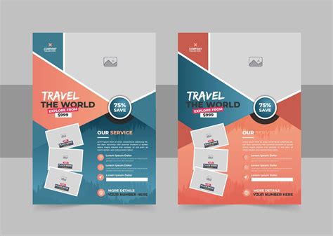 Travel Poster Or Print Ready Tour Travel Tourism Flyer Design