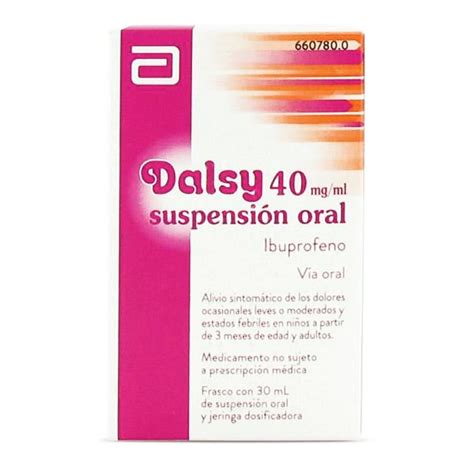 DALSY 40 MG ML SUSPENSION ORAL 1 FRASCO DE 30 ML