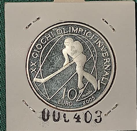 Italia 10 Euro 2005 XX Giochi Olimpici Invernali Torino 2006 Hockey