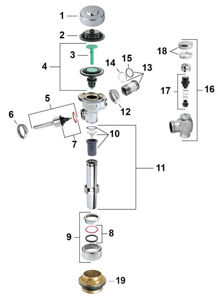 Sloan Royal Flushometer Since 1998 Parts Breakdown And Troubleshooting Sloanrepair