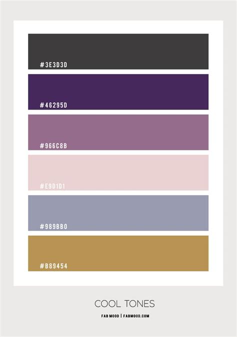 Beautiful Cool Tone Colour Palette for Bedroom | Hex color palette, Purple color palettes ...