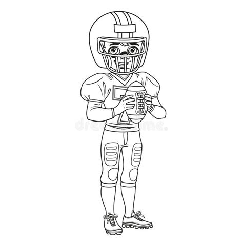 American Football Player Coloring Page