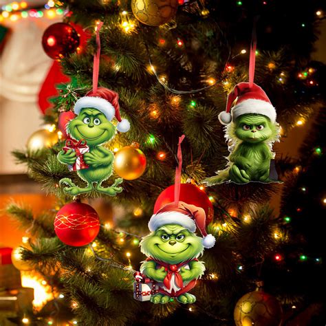 Grinch Christmas Decorations Grinch Christmas Tree Tking Fashion 2023 Acrylic Christmas Tree