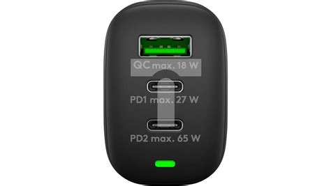 Wieloportowa Szybka Adowarka Usb C Pd Portowa W Czarny