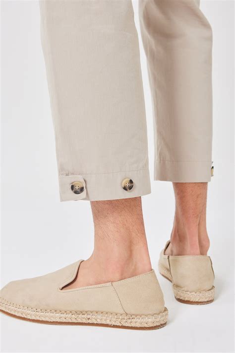 Buttoned Cuff Straight Leg Trousers Our Second Nature