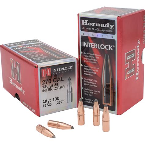 Hornady Traditional Rifle Bullets Cal Gr Sp Interlock