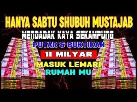 Spesial Sabtu Shubuh Doa Penarik Rezeki Doa Pemanggil Rezeki