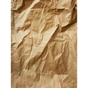 Vintage Crumpled Craft Package Wrapping Paper Texture As A Transparent