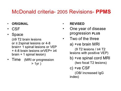 Ms Diagnostic Criteria