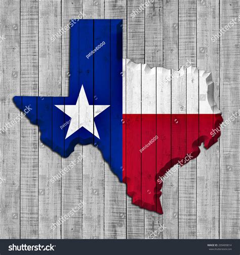 Texas Map Wood Background Stock Illustration 209409814