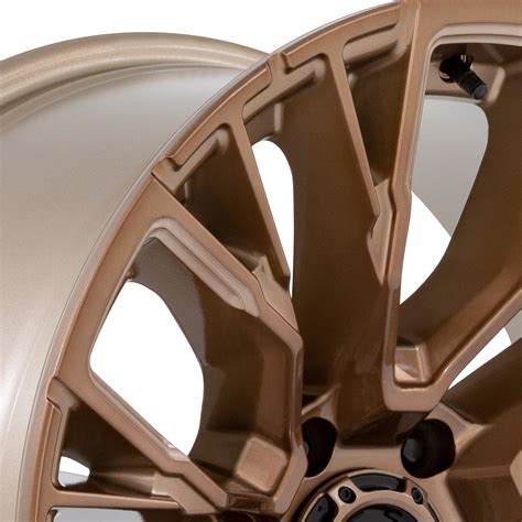 FUEL D850 REBAR 6 1PC Wheels Platinum Bronze With Milled Accents Rims