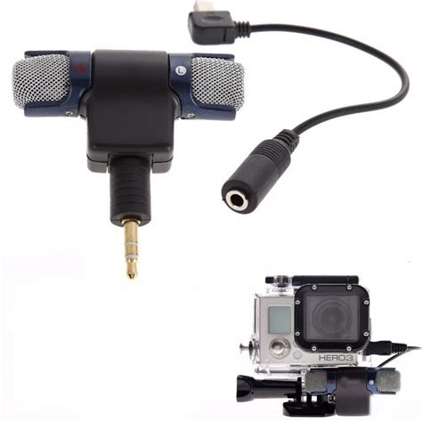 Mini Microphone St R O C Ble Adaptateur Usb Vers Mm Pour Gopro