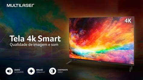 Smart Tv Ultra Hd K Multilaser Tl Smart Tv Ultra Hd K