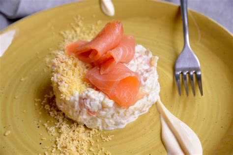 Ensaladilla de langostino y salmón El Gourmet