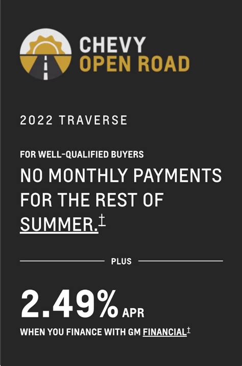 Chevy Traverse Discount Offers Off In July