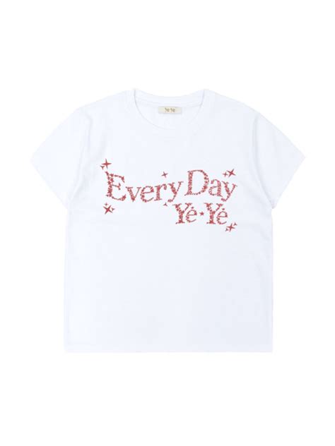 MUSINSA公式 YEYE Star Logo Crop S S White