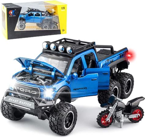 Cocobaby Toy Pickup Trucks, 1/24 Scale Blue Truck Toy, F150 Diecast ...