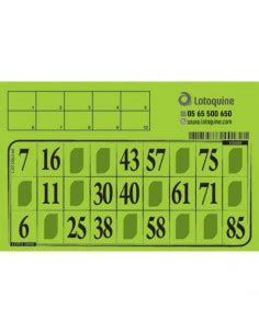 Cartons de loto aux meilleurs prix