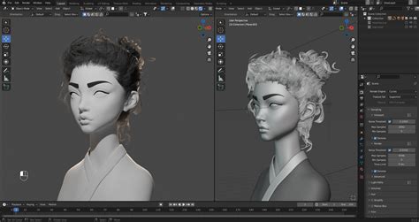 FlyCat On Twitter Stylized Potrait WIP Blender 3 1 Cycles