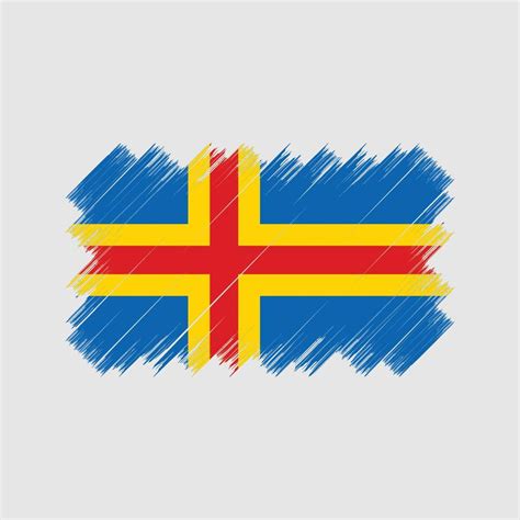 Aland Islands Flag Brush National Flag Vector Art At Vecteezy