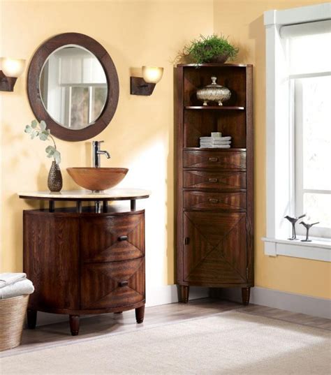 Small Bathroom Decor - Corner Bathroom Cabinet