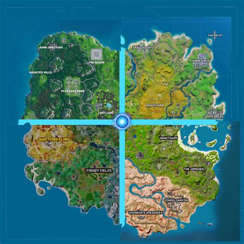 Fortnite Chapter 4 Season 4 Map (Updated) | Scrolller