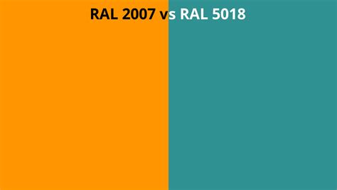 Ral 2007 Vs 5018 Ral Colour Chart Uk