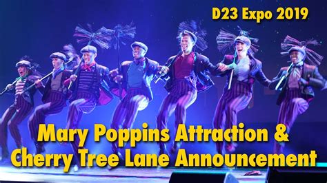 Mary Poppins Attraction And Cherry Tree Lane Announcement D23 Youtube