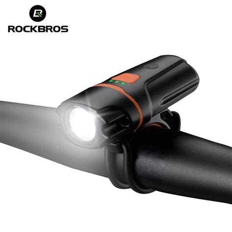 ROCKBROS Bicycle Front Rechargeable Light Cycling Bike Flashlight