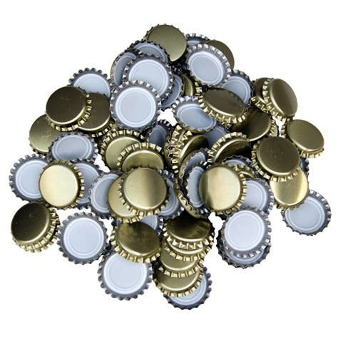 250 Crown Bottle Caps Gold Balliihoo