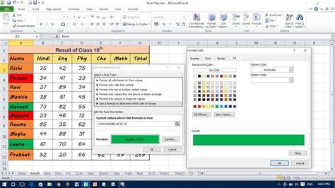 Use A Formula In Conditional Formatting Excel Youtube