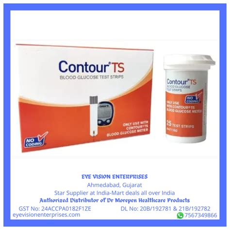 Sugar Test Strips Asensia Contour Ts By Eye Vision Enterprises At Rs