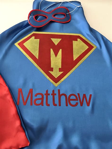 PERSONALIZED SUPERHERO Logo Cape Custom Capes and Sparkly