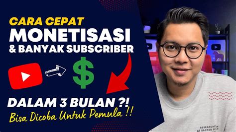 Cara Cepat Monetisasi Youtube Banyak Subscriber Dalam Bulan Youtube