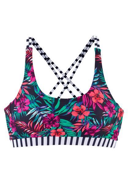 Venice Beach Bustier Bikini Top Summer Marine Bedruckt