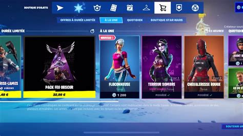 BOUTIQUE FORTNITE DIMANCHE 22 DECEMBRE 2019 ITEM SHOP FORTNITE