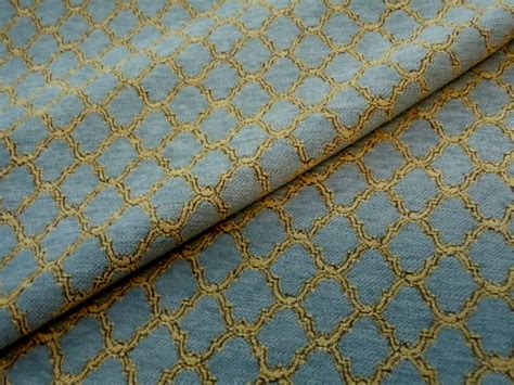 Discounted High End Mineral Blue Chenille Upholstery Fabric