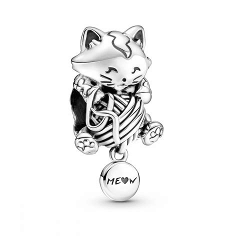 Pandora Kitten And Yarn Ball Charm 799535c00 Francis And Gaye Jewellers