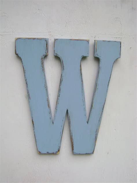 Letter "W" wall hanging letter signs-wall hanging decor -cottage wall ...