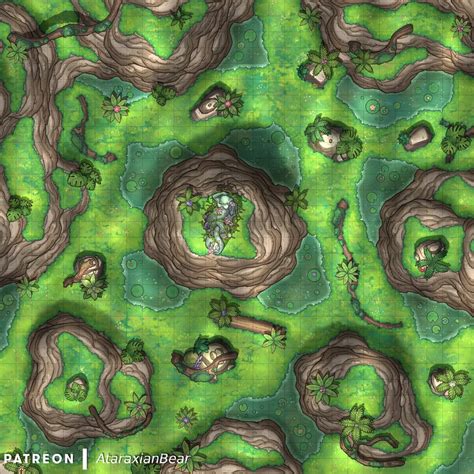 Seven Random Encounter Maps For Your Adventure [30x30] R Battlemaps