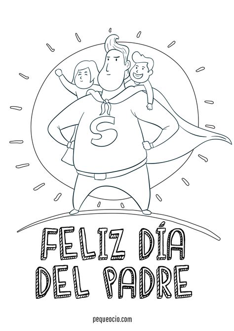 Dibujos Para El Día Del Padre Para Colorear E Imprimir