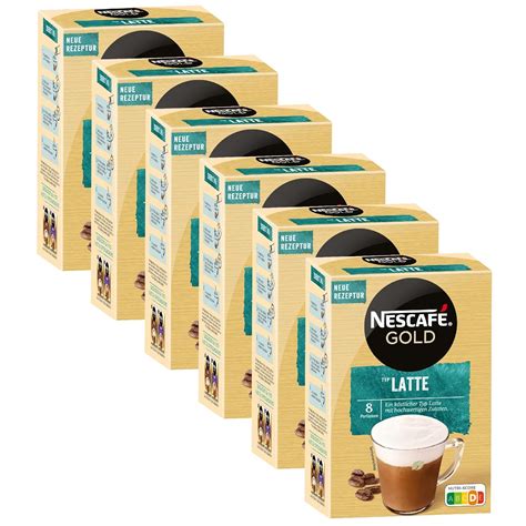 Nescaf Gold Typ Latte L Slicher Bohnenkaffee Instantkaffee Instant