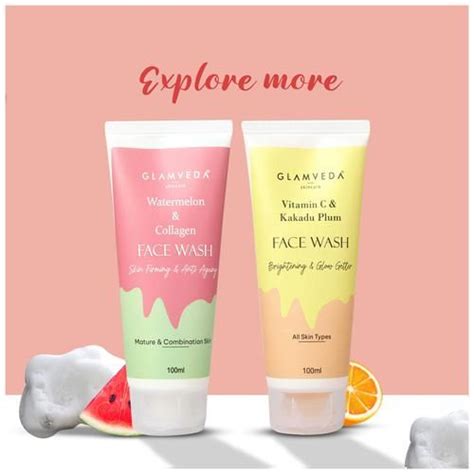 Buy Glamveda Fresh Strawberry Exfoliating Face Wash For All Skin