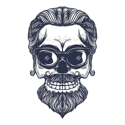 Premium Vector | Skull vintage artwork illustration