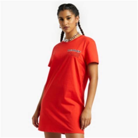 Redbat Women S Red T Shirt Dress Offer At Sportscene