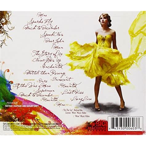 Taylor Swift Speak Now Deluxe Version Music And Performance Cd