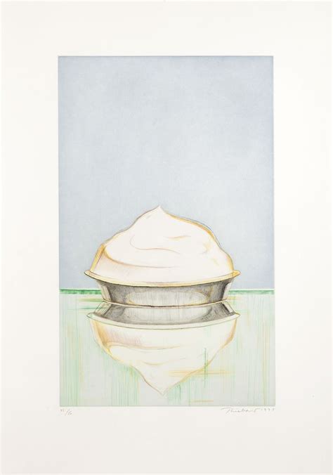 Wayne Thiebaud B Meringue Drypoint And Aquatint In Colors