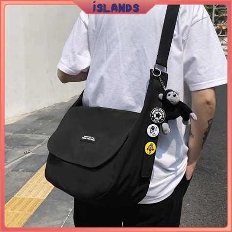 Japanese Messenger Bag Korean Sling Bag Canvas Bag Shoulder Bag For Men Shcool Bag Crossbody Bag