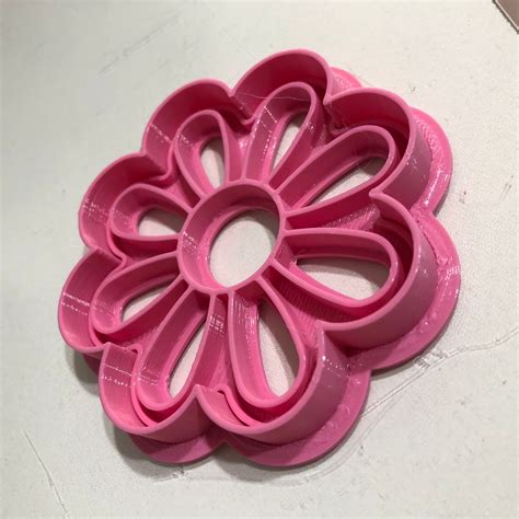 Descargar Archivo Stl Cortante Galletas Flor Margarita Cutter Cookie Daisy Flower • Objeto