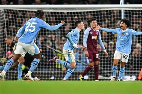 Manchester City Kalahkan Aston Villa Phil Foden Hattrick